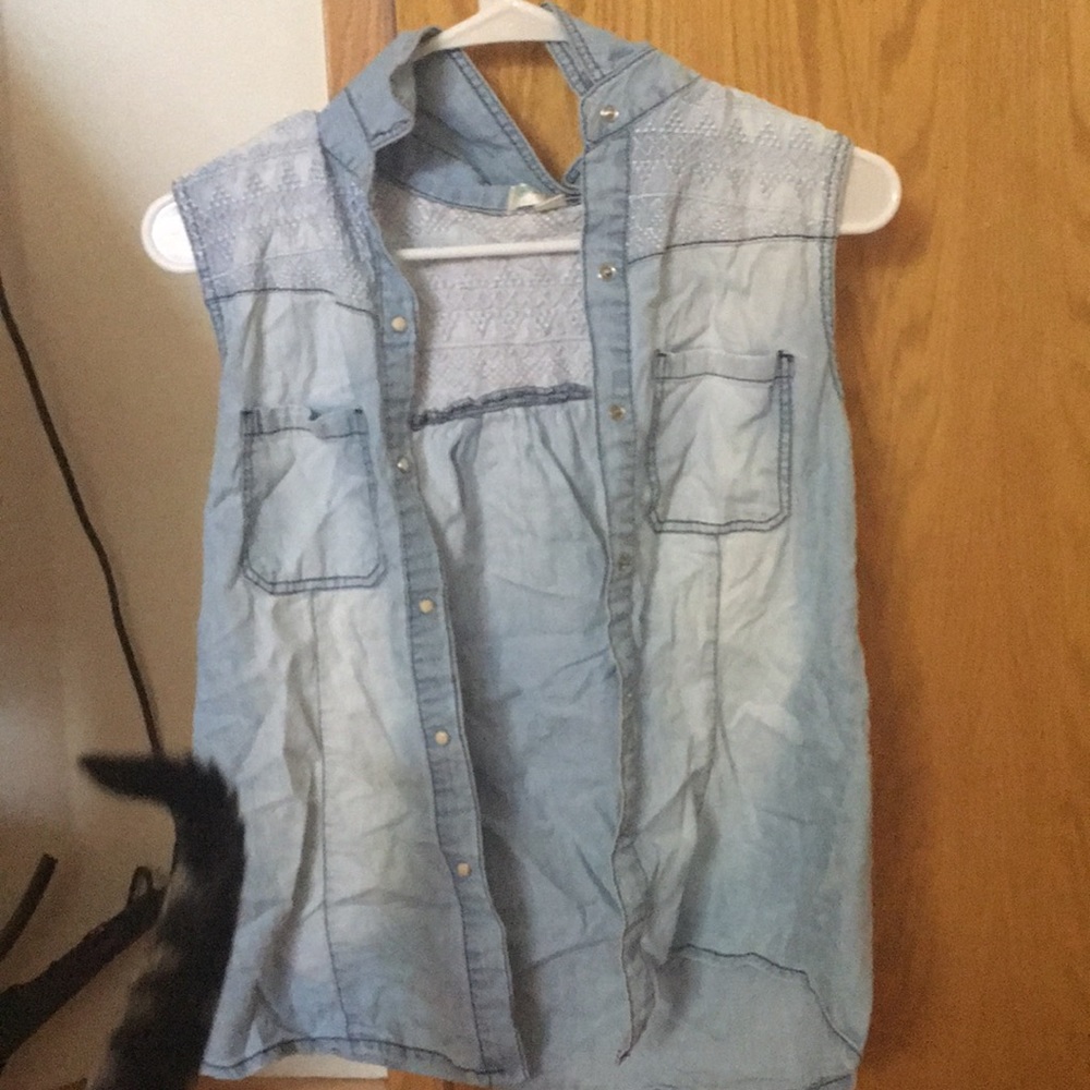 Denim shawl